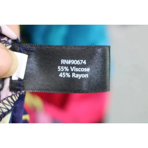 Boston Proper Silky Floral Dress-Size Small-Belted-Cold Shoulder-New w/Tags - Picture 8 of 11